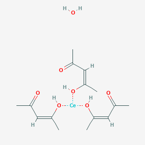 molecular formula C15H26CeO7 B3069204 乙酰丙酮合铈(III)水合物 CAS No. 206996-61-4
