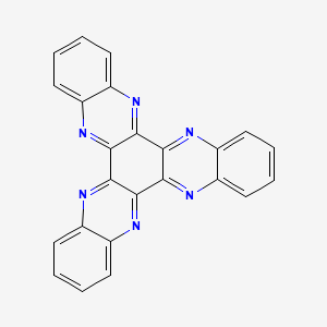 molecular formula C24H12N6 B3069221 5,6,11,12,17,18-六氮杂三萘 CAS No. 214-83-5