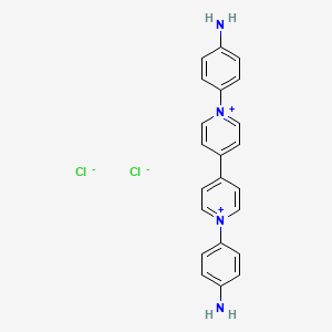 molecular formula C22H20Cl2N4 B3069240 1,1'-Bis(4-aminophenyl)-[4,4'-bipyridine]-1,1'-diium chloride CAS No. 222973-24-2