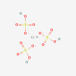 molecular formula CrH3O12S3 B3069322 Chromium(3+);hydrogen sulfate CAS No. 39380-78-4