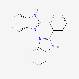 molecular formula C20H14N4 B3069343 2-[2-(1H-benzimidazol-2-yl)phenyl]-1H-benzimidazole CAS No. 4506-61-0