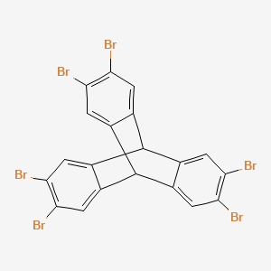 molecular formula C20H8Br6 B3069355 2,3,6,7,12,13-Hexabromotriptycene CAS No. 55805-81-7