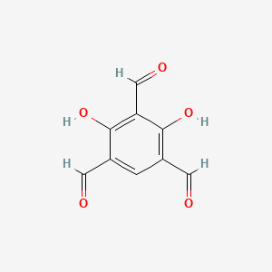 molecular formula C9H6O5 B3069369 2,4-Dihydroxybenzene-1,3,5-tricarbaldehyde CAS No. 58343-11-6