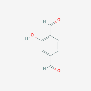 molecular formula C8H6O3 B3069440 2-羟基对苯二甲醛 CAS No. 73289-90-4
