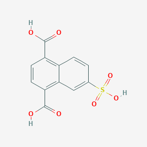 molecular formula C12H8O7S B3069444 6-Sulfonaphthalene-1,4-dicarboxylic acid CAS No. 732939-58-1