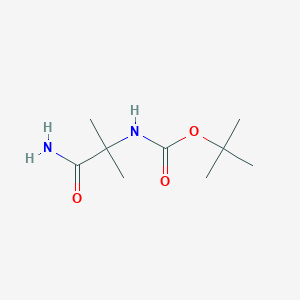 molecular formula C9H18N2O3 B3069451 tert-Butyl (1-amino-2-methyl-1-oxopropan-2-yl)carbamate CAS No. 73470-46-9