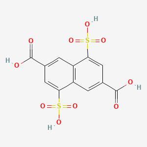 molecular formula C12H8O10S2 B3069452 4,8-Disulfo-2,6-naphthalenedicarboxylic acid CAS No. 742641-46-9