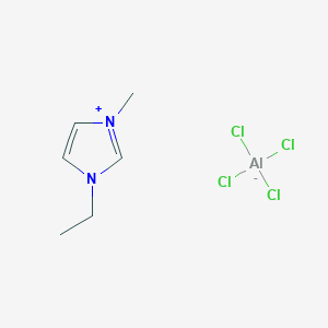 molecular formula C6H11AlCl4N2 B3069471 1-Ethyl-3-methylimidazolium tetrachloroaluminate CAS No. 80432-05-9