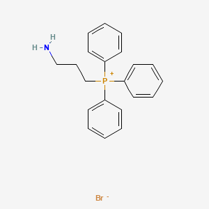 molecular formula C21H23BrNP B3069491 Phosphonium, (3-aminopropyl)triphenyl-, bromide CAS No. 89996-01-0