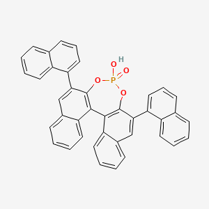 molecular formula C40H25O4P B3069517 (11bS)-4-Hydroxy-26-di-1-naphthalenyl-4-oxide-dinaphtho[21-d:1'2'-f][132]dioxaphosphepin CAS No. 929097-93-8
