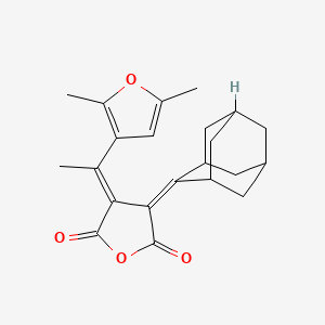 molecular formula C22H24O4 B3069525 Aberchrome 670 CAS No. 94856-25-4