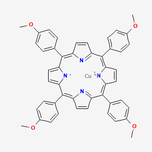 molecular formula C48H36CuN4O4 B3069559 铜；5,10,15,20-四(4-甲氧基苯基)卟啉-22,23-二酰亚胺 CAS No. 24249-30-7