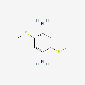 molecular formula C8H12N2S2 B3069629 2,5-Bis(methylthio)benzene-1,4-diamine CAS No. 1678513-93-3