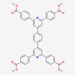 molecular formula C44H28N2O8 B3069644 4,4',4'',4'''-(1,4-Phenylene)bis(pyridine-4,2,6-triyl)tetrakis(benzoic acid) CAS No. 1836122-41-8