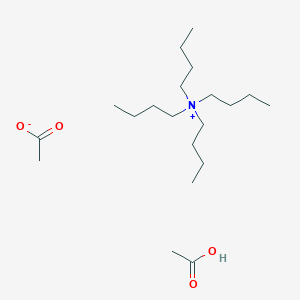 molecular formula C20H43NO4 B3069657 Acetic acid;tetrabutylazanium;acetate CAS No. 51012-12-5