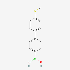 molecular formula C13H13BO2S B3069660 4-(4-甲硫基苯基)苯基硼酸 CAS No. 501944-48-5