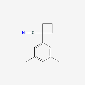 molecular formula C13H15N B3069687 1-(3,5-Dimethylphenyl)cyclobutane-1-carbonitrile CAS No. 1154178-68-3