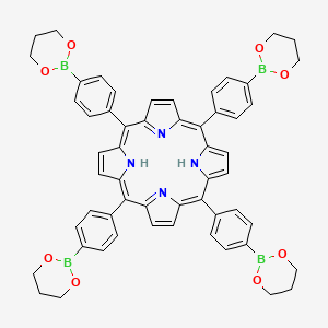 molecular formula C56H50B4N4O8 B3069719 5,10,15,20-四(4-(1,3,2-二氧杂硼环-2-基)苯基)卟啉 CAS No. 1270214-59-9