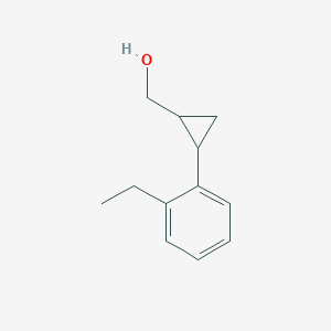 molecular formula C12H16O B3069727 [2-(2-Ethylphenyl)cyclopropyl]methanol CAS No. 1517037-41-0