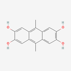 molecular formula C16H14O4 B3069760 9,10-二甲基-2,3,6,7-蒽四醇 CAS No. 13979-56-1