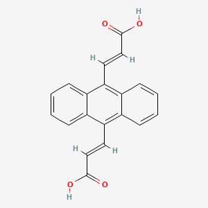 (E)-3-[10-[(E)-2-carboxyethenyl]anthracen-9-yl]prop-2-enoic Acid
