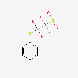 molecular formula C8H5F5O2S2 B3069845 1,1,2,2-Tetrafluoro-2-(phenylthio)ethanesulfonyl fluoride CAS No. 1000294-01-8