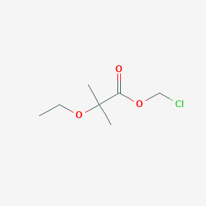 molecular formula C7H13ClO3 B3069853 Chloromethyl 2-ethoxy-2-methylpropanoate CAS No. 1000296-74-1