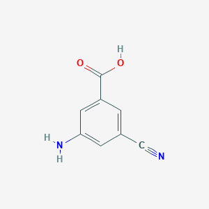 molecular formula C8H6N2O2 B3069889 3-氨基-5-氰基苯甲酸 CAS No. 1000341-18-3
