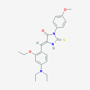 molecular formula C23H27N3O3S B306991 (5Z)-5-[4-(diethylamino)-2-ethoxybenzylidene]-3-(4-methoxyphenyl)-2-thioxoimidazolidin-4-one 
