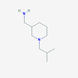 molecular formula C10H22N2 B3069913 [(1-Isobutylpiperidin-3-yl)methyl]amine CAS No. 1000416-60-3