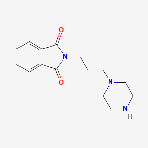 molecular formula C15H19N3O2 B3069944 2-(3-(Piperazin-1-yl)propyl)isoindoline-1,3-dione CAS No. 1000547-80-7