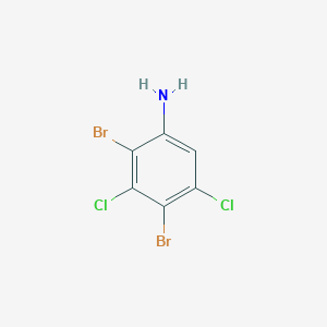molecular formula C6H3Br2Cl2N B3069953 2,4-二溴-3,5-二氯苯胺 CAS No. 1000574-35-5