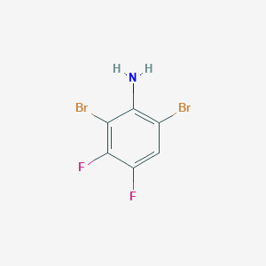 molecular formula C6H3Br2F2N B3069960 2,6-二溴-3,4-二氟苯胺 CAS No. 1000574-69-5