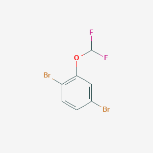 molecular formula C7H4Br2F2O B3069979 1,4-二溴-2-(二氟甲氧基)苯 CAS No. 1000575-26-7