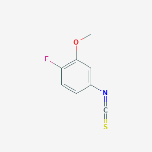 molecular formula C8H6FNOS B3069981 4-氟-3-甲氧基苯异硫氰酸酯 CAS No. 1000575-99-4