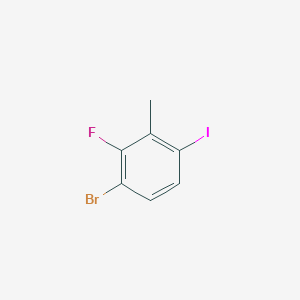 molecular formula C7H5BrFI B3069998 1-Bromo-2-fluoro-4-iodo-3-methylbenzene CAS No. 1000576-29-3