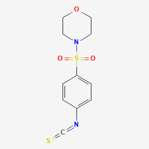 molecular formula C11H12N2O3S2 B3070061 4-[(4-Isothiocyanatophenyl)sulfonyl]morpholine CAS No. 100060-98-8