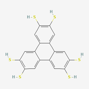 molecular formula C18H12S6 B3070070 2,3,6,7,10,11-Triphenylenehexathiol CAS No. 100077-38-1