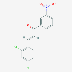 molecular formula C15H9Cl2NO3 B3070087 (2E)-3-(2,4-Dichlorophenyl)-1-(3-nitrophenyl)prop-2-en-1-one CAS No. 1000848-65-6