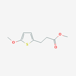 molecular formula C9H12O3S B3070091 Methyl 3-(5-methoxythiophen-2-yl)propanoate CAS No. 1000896-80-9