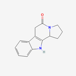 molecular formula C14H14N2O B3070107 1,2,3,6,11,11b-Hexahydro-5H-indolizino[8,7-b]indole-5-one CAS No. 1000984-05-3