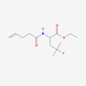 molecular formula C13H22FNO3 B3070119 4-氟-4-甲基-2-戊-4-烯酰胺基戊酸乙酯 CAS No. 1000995-94-7