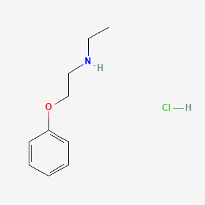 molecular formula C10H16ClNO B3070145 N-Ethyl-2-phenoxyethanamine hydrochloride CAS No. 100131-72-4