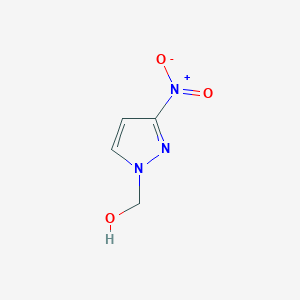 molecular formula C4H5N3O3 B3070165 (3-硝基-1H-吡唑-1-基)甲醇 CAS No. 1001419-82-4