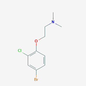 molecular formula C10H13BrClNO B3070232 2-(4-bromo-2-chlorophenoxy)-N,N-dimethylethanamine CAS No. 1001542-96-6