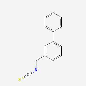 molecular formula C14H11NS B3070236 3-苯基苄基异硫氰酸酯 CAS No. 1001569-47-6
