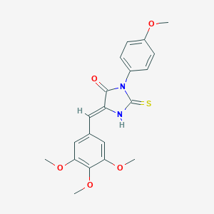 molecular formula C20H20N2O5S B307024 3-(4-Methoxyphenyl)-2-thioxo-5-(3,4,5-trimethoxybenzylidene)-4-imidazolidinone 
