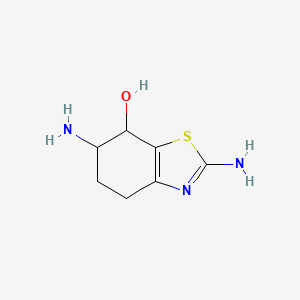 molecular formula C7H11N3OS B3070251 2,6-二氨基-4,5,6,7-四氢苯并[d]噻唑-7-醇 CAS No. 1001648-75-4