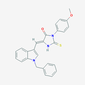 molecular formula C26H21N3O2S B307027 5-[(1-benzyl-1H-indol-3-yl)methylene]-3-(4-methoxyphenyl)-2-thioxo-4-imidazolidinone 