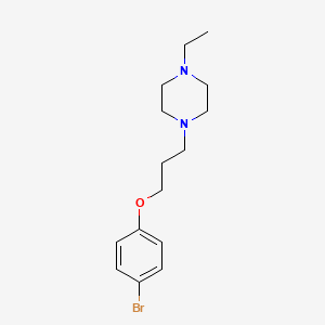 molecular formula C15H23BrN2O B3070274 1-(3-(4-溴苯氧基)丙基)-4-乙基哌嗪 CAS No. 1001784-85-5